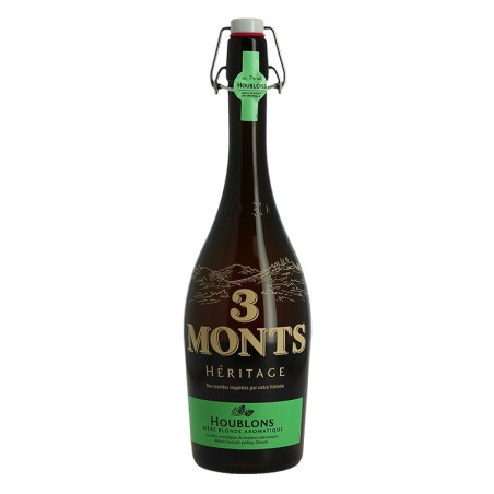 3 Monts Héritage Hops Beer Blonde Beer 75 cl