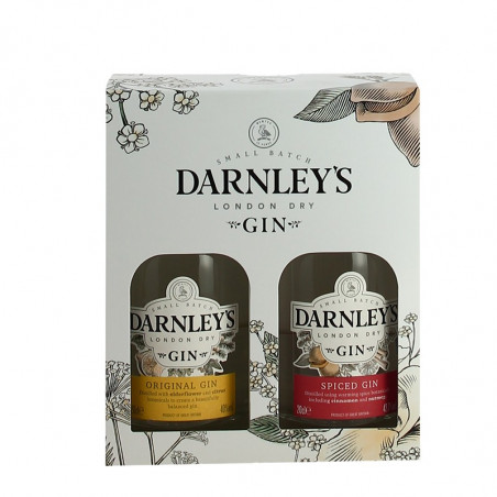 DARNLEYS London Dry Gin & Spiced Gin  2 X 20 cl Gift Box
