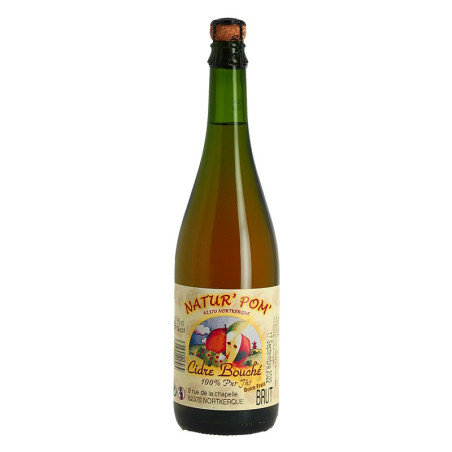 Cider Brut Bouché Natur'Pom 75 cl