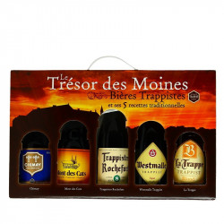 Trappist Beer Gift Box Trésor des Moines (Monks Treasures)  5X33cl