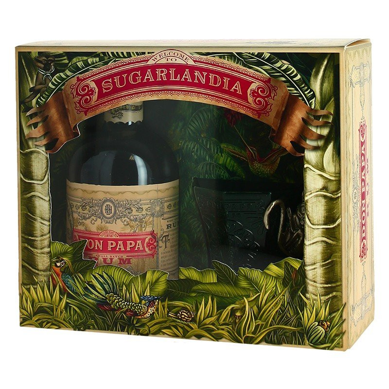 DON PAPA Rum Gift Box SUGARLANDIA + 1 Glass
