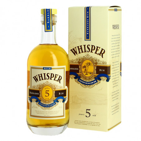 WHISPER 5 years Rum from Barbados