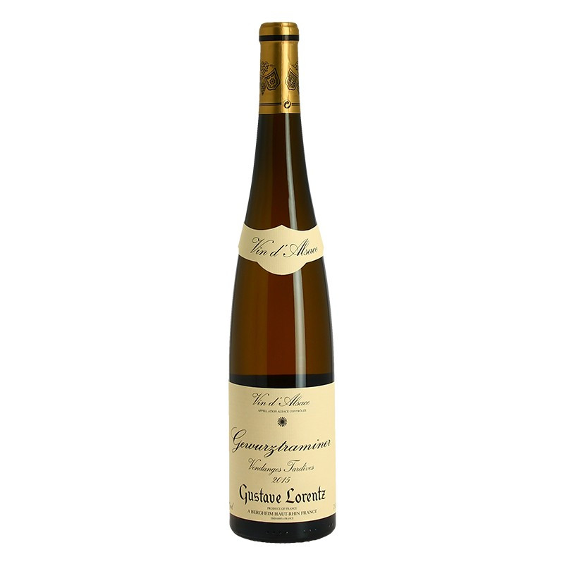 GEWURZTRAMINER Late Harvest Sweet Alsace White Wine Gustave LORENTZ