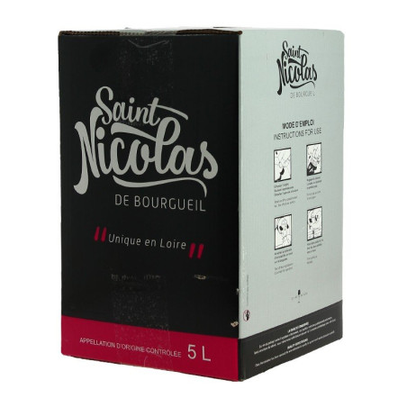 BIB of Saint Nicolas de Bourgueil 5 L by Les Caves du Plessis