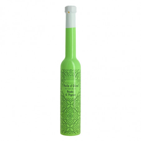 Savor et Sens Olive Oil with flavors of Basil and Pine Nuts 20 cl