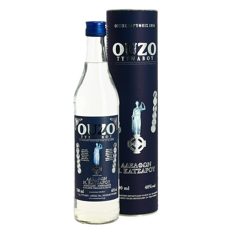 buy in calais Ouzo Tirnavou Aniseed Greek Aperitif VAT FREE
