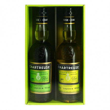 Gift Box CHARTREUSE GREEN 35 cl + CHARTREUSE YELLOW 35 cl