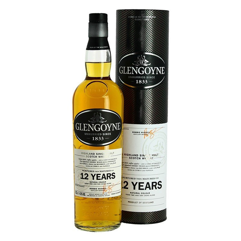 Glengoyne 12 YO Highlands Single Malt Scotch Whiskey