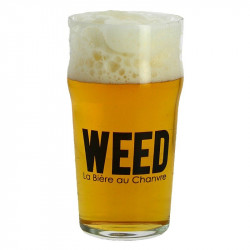 WEED glass beer a beer Brewed with Hemp