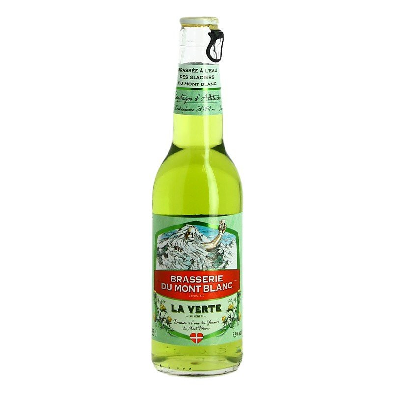 La Verte Génépi flavored Beer Brasserie du Mont Blanc 33 cl La Verte Génépi flavored Beer Brasserie du Mont Blanc 33 cl
