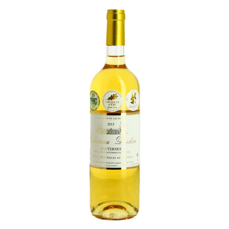 DUDON SAUTERNES 2015 75 cl Bordeaux Sweet White Wine DUDON SAUTERNES 2015 75 cl Bordeaux Sweet White Wine