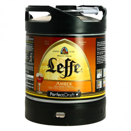 PERFECT DRAFT  6L LEFFE Amber Beer Keg