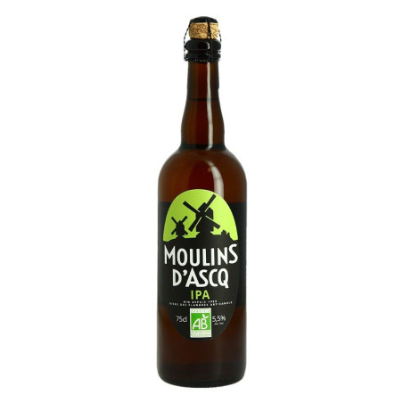 MOULINS D'ASCQ Organic Blond IPA Beer 75 cl