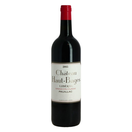 Haut BAGES LIBERAL Pauillac 2015 5 ft Cru Classé Bordeaux Red Wine