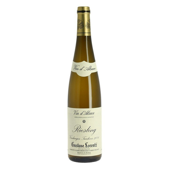 RIESLING Late Harvest Sweet Alsace White Wine Gustave LORENTZ