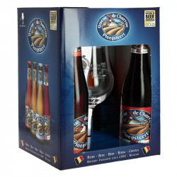 QUEUE de CHARRUE Gift Box 4 X 33 cl + 1 Beer GLASS