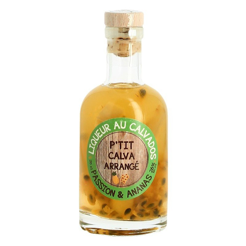 P'tit Calva Arrangé Passion Fruit Pineapple 20 cl Calvados Liqueur
