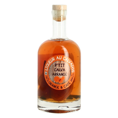 P'tit Calva Orange Coffee 50 cl Calvados Liqueur, Arranged Calvados.