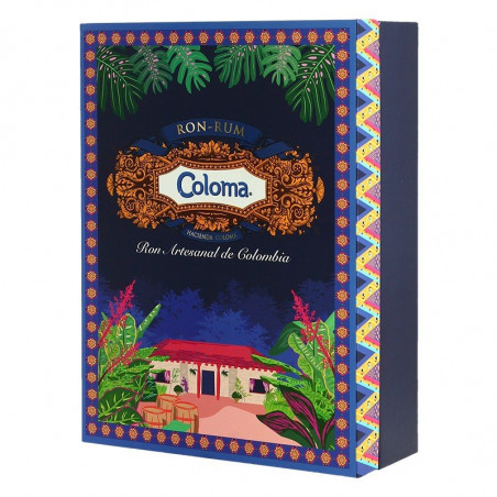 COLOMA 8 years old rum Gift Box + 1 Coloma Coffee Liqueur Mini Bottle