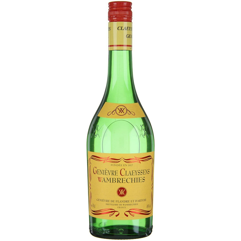 Clayssens Distillery Wambrechies Geneper Yellow Label Bottle