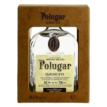 VODKA POLUGAR CLASSIC RYE 70CL VODKA POLUGAR CLASSIC RYE 70CL