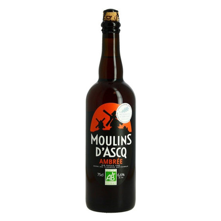 Moulins d'Ascq Ambrée Beer Organic Beer 75cl