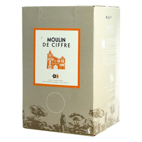 BIB MOULIN DE CIFFRE ROUGE 5 LITRES BIB MOULIN DE CIFFRE ROUGE 5 LITRES