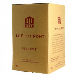 Bag in Box Wine Petit Pont Red Languedoc Wine 10 Litres