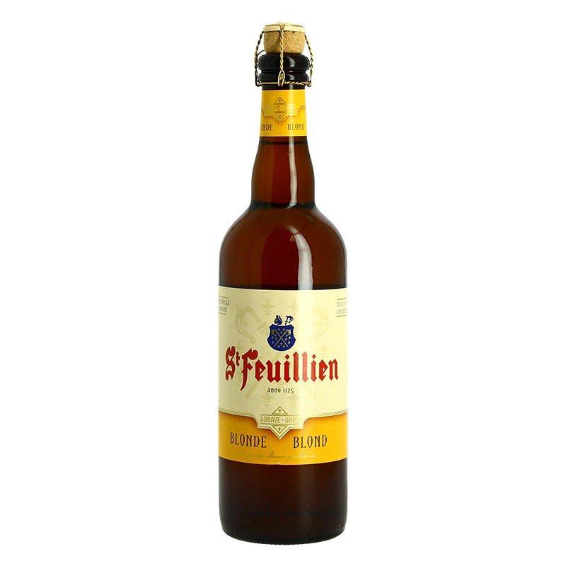 St FEUILLIEN Blond abbey Belgian beer 75cl