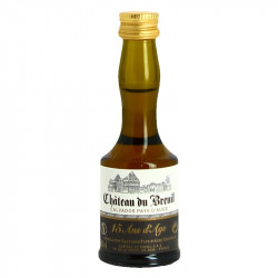 CALVADOS 15 Years Old by Château du BREUIL Mini Bottle Brandy Cider