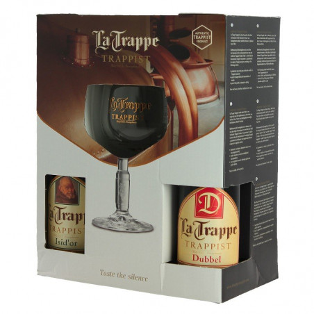 Trappist Beer Gift Box La Trappe 4 x 33 cl + 1 Beer Glass