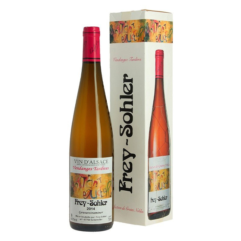 GEWURZTRAMINER Late Harvest Sweet Alsace White Wine FREY SOHLER