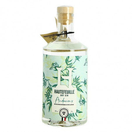 Gin L'AUDACIEUX Dry Gin by the Hautefeuille distillery 70 cl