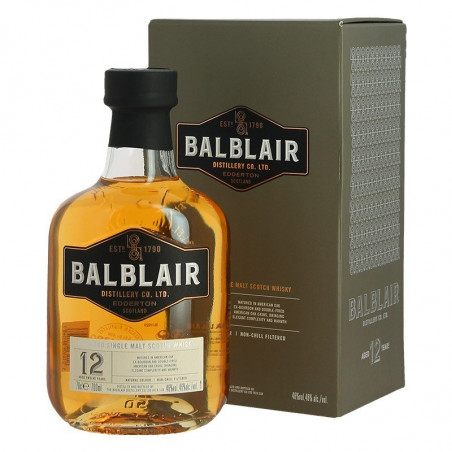Whiskey BALBLAIR 12 Ans Highland Single Malt Scotch Whiskey