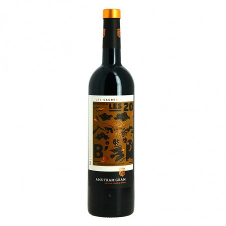 Les Sacrés Languedoc red wine by Calmel et Joseph Collection AMS TRAM GRAM 75 cl