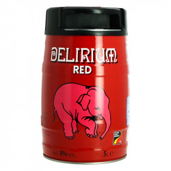 DELIRIUM Red Belgian Beer with Red Fruits 5 Liter Barrel