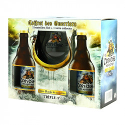 CERVOISE des Ancêtres beer box 2 x 33cl + 1 glass