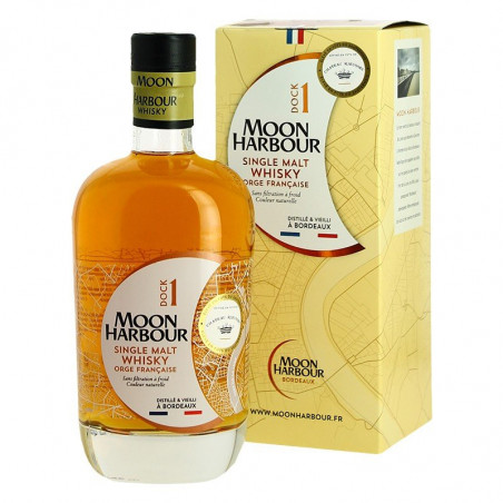 MOON HARBOR DOCK 1 Single Malt Whiskey Aged in Sauternes Rieussec cask 70 cl