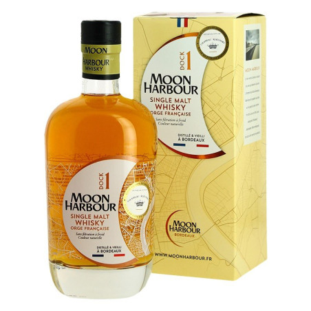 MOON HARBOR DOCK 1 Single Malt Whiskey Aged in Sauternes Rieussec cask 70 cl