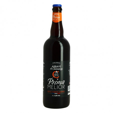 Prima Melior Beer Amber Beer from Clairmarais Abbey 75 cl