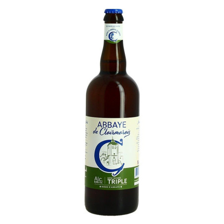 ABBAYE DE CLAIRMARAIS TRIPLE BEER 75CL ABBAYE DE CLAIRMARAIS TRIPLE BEER 75CL