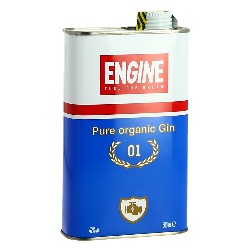 Gin ENGINE in 50 cl metal tin