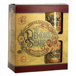 Rum Demon's Share 70 cl Gift box + 2 Glasses