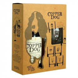 COPPER DOG Speyside Blended Whiskey 70 cl Box + 2 Glasses