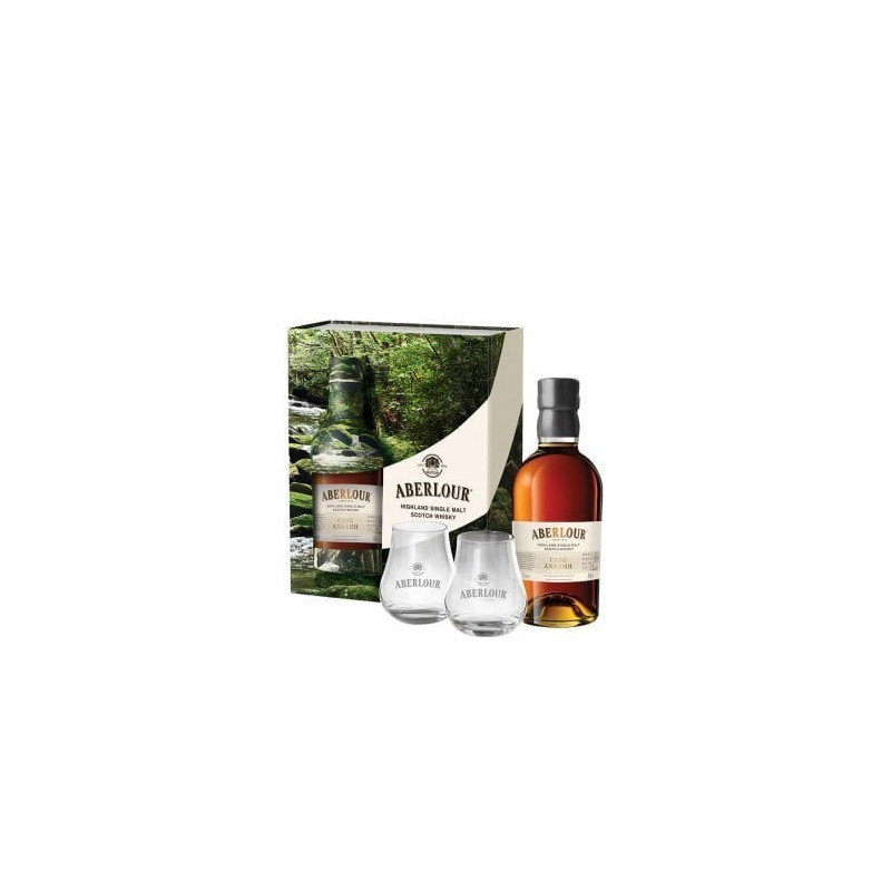 COFFRET ABERLOUR CASG ANNAMH + 2 VERRES