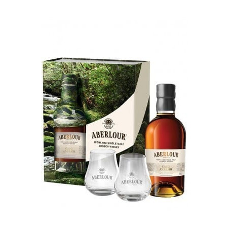 COFFRET ABERLOUR CASG ANNAMH + 2 VERRES