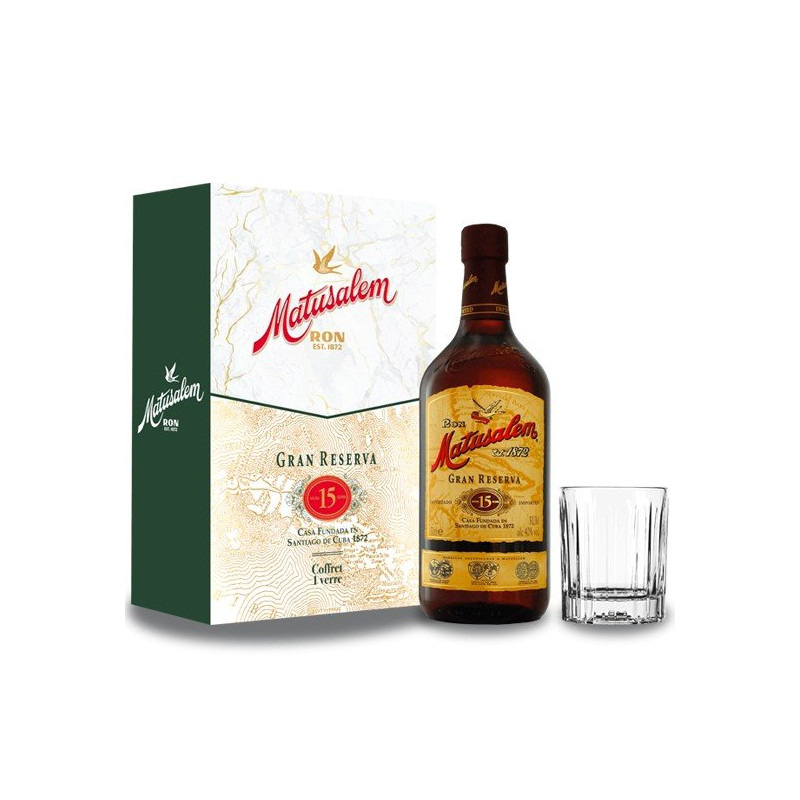 Rum MATUSALEM Solera 15 Gift Box + 1 Glass