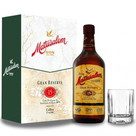 Rum MATUSALEM Solera 15 Gift Box + 1 Glass