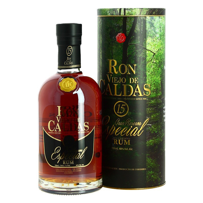 buy VAT FREE COLUMBIAN RUM RON VIEJO DE CALDAS 15 yeas old 70CL 40°