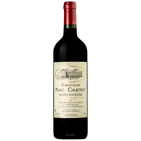 Mac Carthy 2023 75CL Saint Estèphe Vinified by Haut Marbuzet